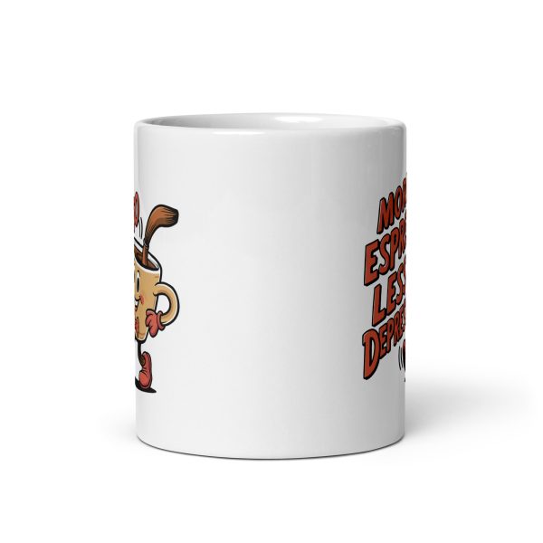More Espresso Less Depresso Funny Coffee Mug / Cup - Image 4