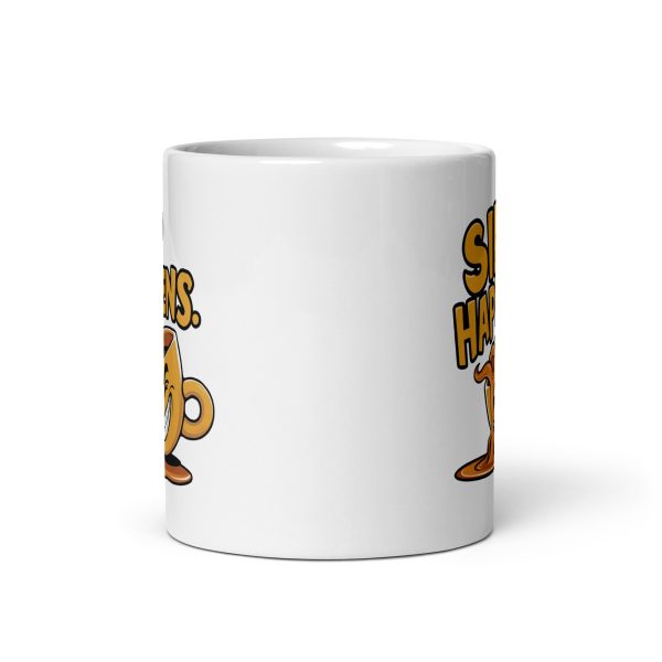 Sip Happens Funny Coffee Mug / Cup - Image 4