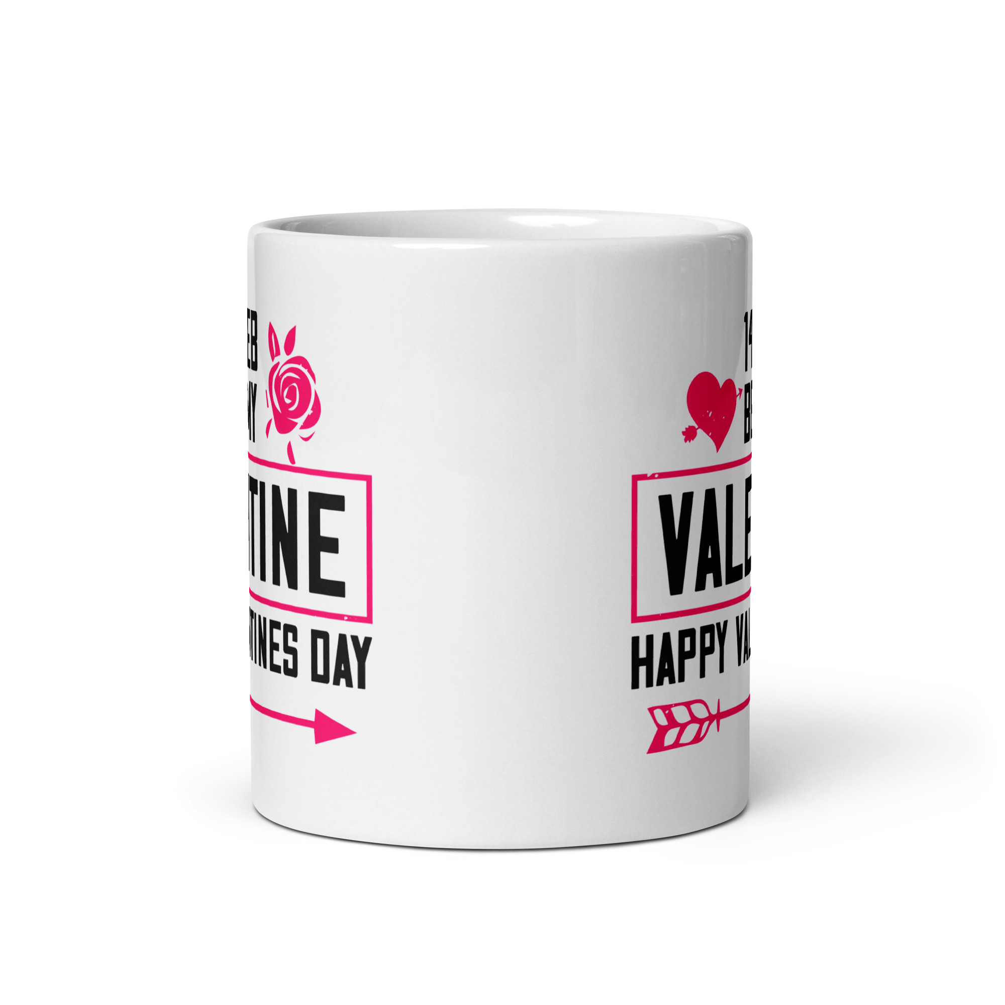 14 feb be my valentine happy valentines day funny coffee mug / cup - Image 3