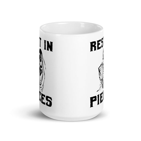 Rest in pieces funny Halloween coffee mug / cup - Image 6