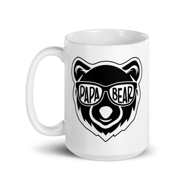 Papa bear Funny Coffee Mug / Cup - Image 5
