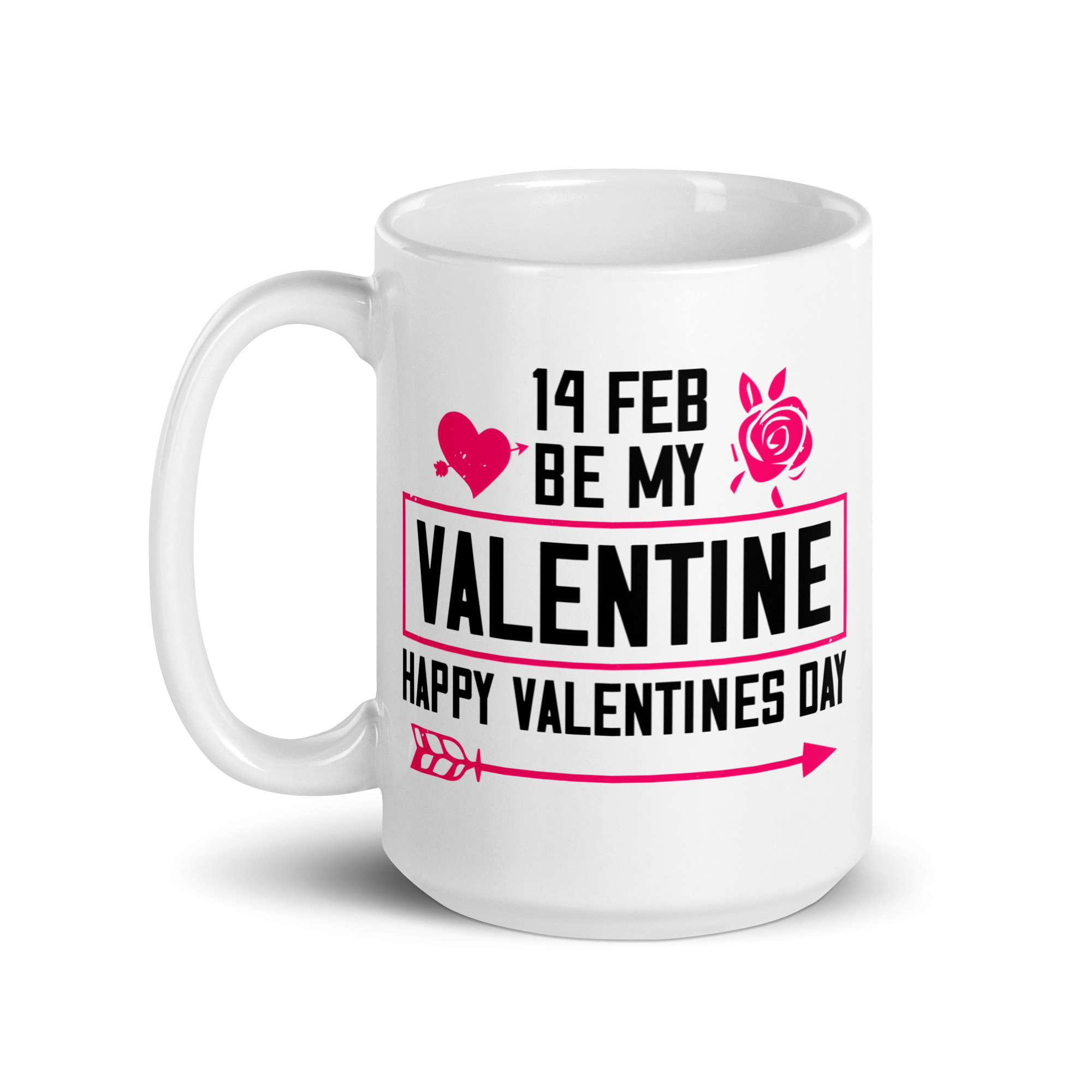 14 feb be my valentine happy valentines day funny coffee mug / cup - Image 5