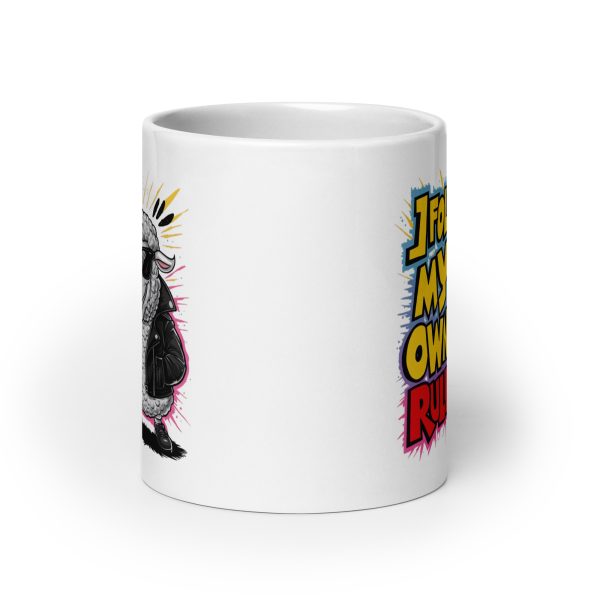 I follow my own rules funny sheep coffee mug / cup - Image 9