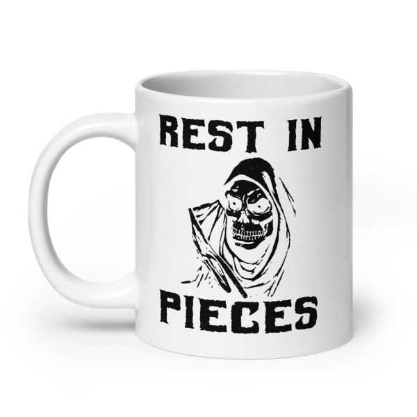 Rest in pieces funny Halloween coffee mug / cup - Image 8