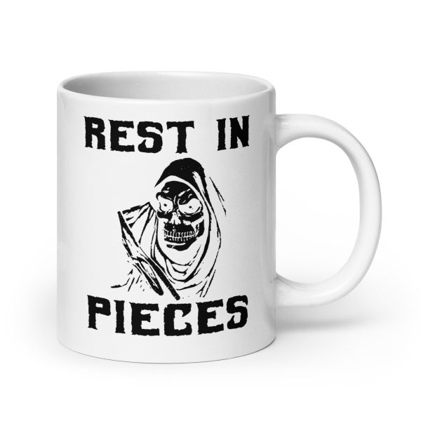 Rest in pieces funny Halloween coffee mug / cup - Image 7